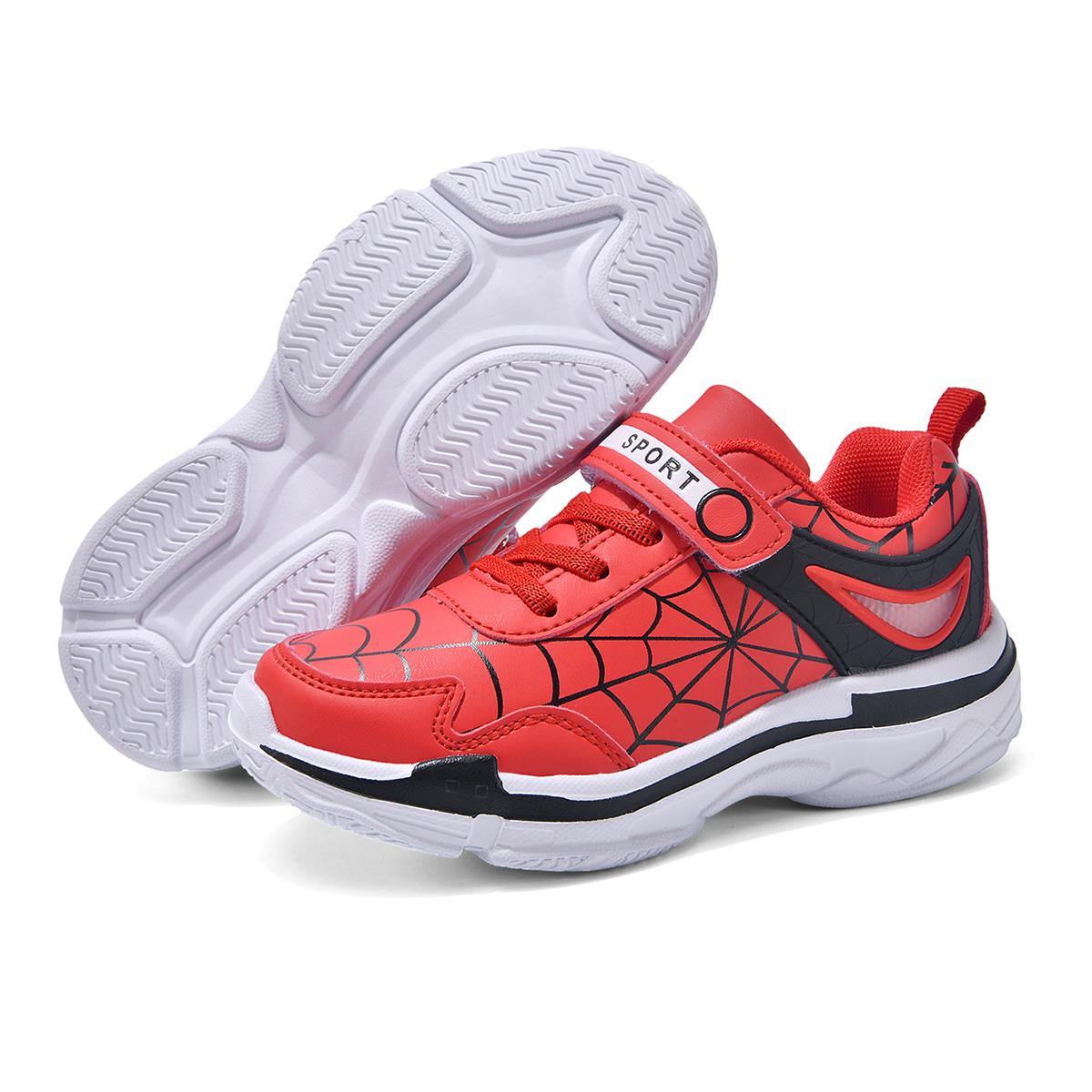 

New Autumn Low Cut Childrens Sports Shoes Wear-resistant Racing Training Running Shoes Lightweight and Soft Campus Casual Shoes 28 красный