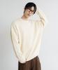 LEMAIN SECOND Oversized Voluminous Washable Crew Neck Hazzi Knit [Ivory]