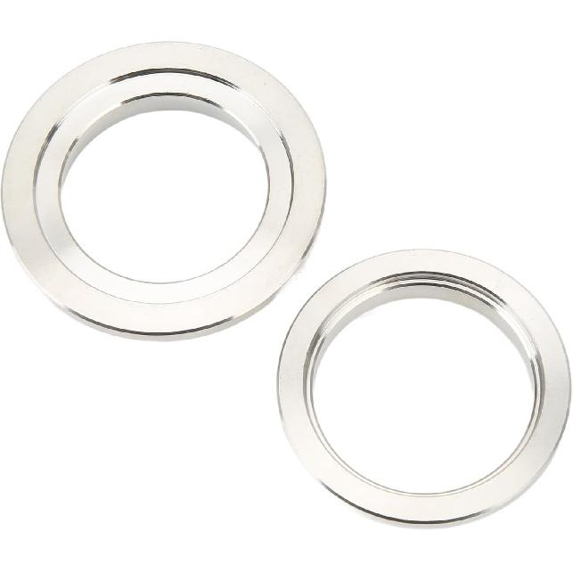 44mm Wastegate Flange Set, Wastegate V Band Clamp Set, Stainless Steel Inlet Outlet Weld Kit Replacemet for TIAL MV R MVR VBAND
