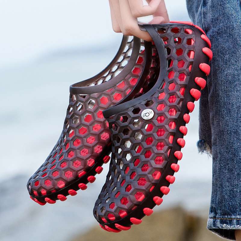 Parent-child children's beach shoes men's and women's summer non-slip soft-soled wading shoes small medium and older children's sandals bird's nest