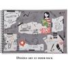 Papboo Rabbit - A4 Artist Sketch Book - Drawing Book, With Back Support- 140 Gsm- 50 Pages- (Matte Finished Cover)