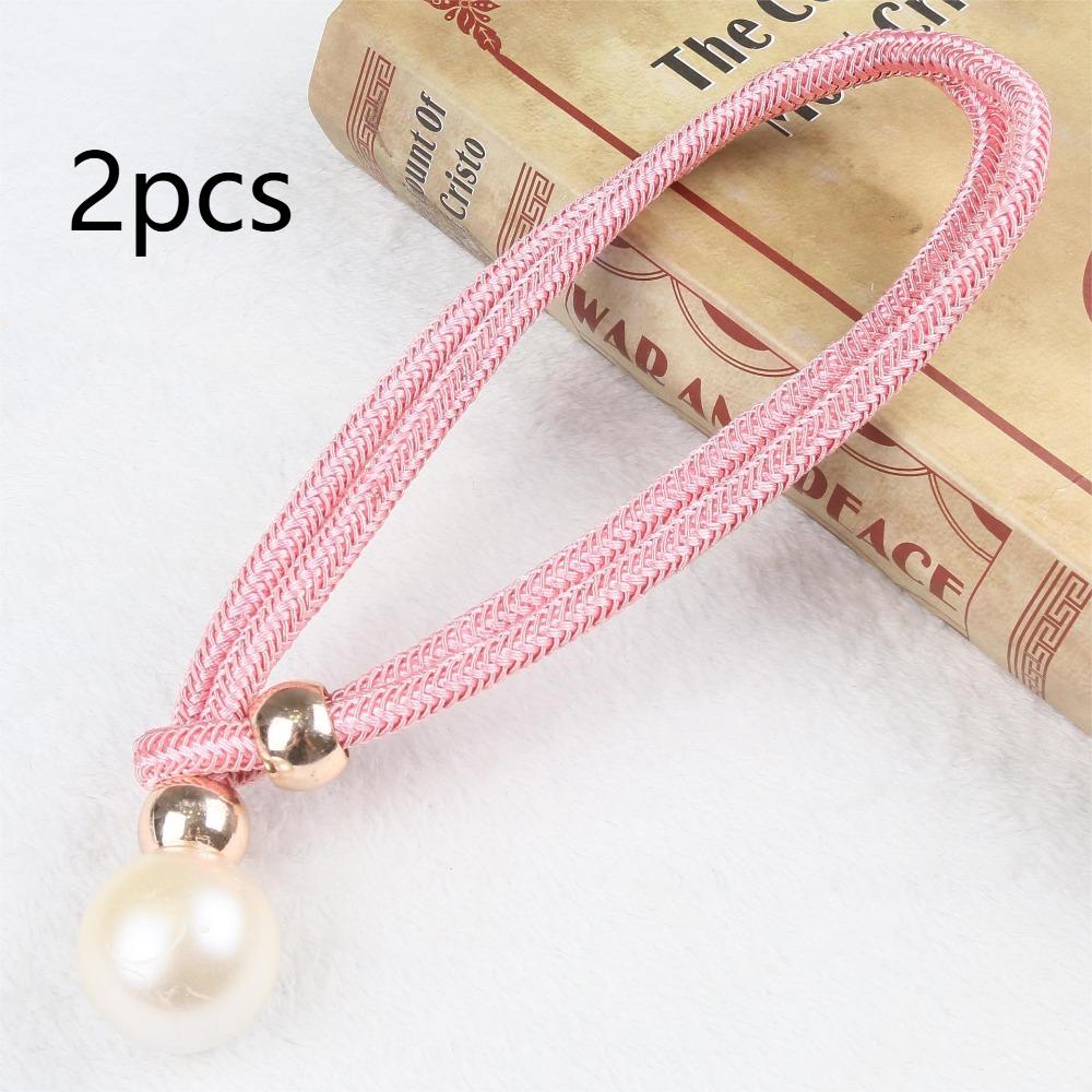 2pcs Polyester Hanging Ball Tiebacks Tassel Fixings Rope Curtain Fasteners  For Home, Bedroom