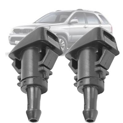 2X Wipe Washer Nozzle Jet For Kia Sportage Hyundai I20 I30 Ix35 Santa Fe Tucson