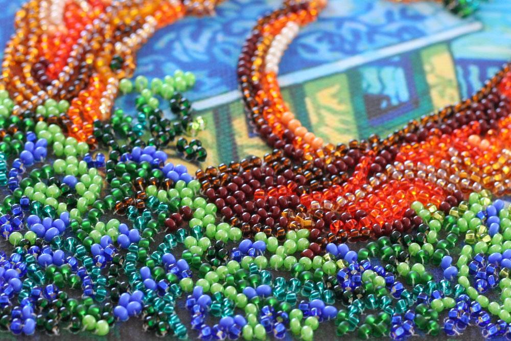 Набор-миди для вышивки бисером на натуральном художественном холсте Абрис Арт Морская тематика