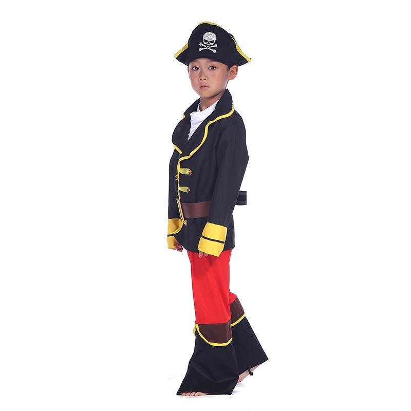Halloween cos kids male jack pirate costume masquerade party female cosplay costume suit