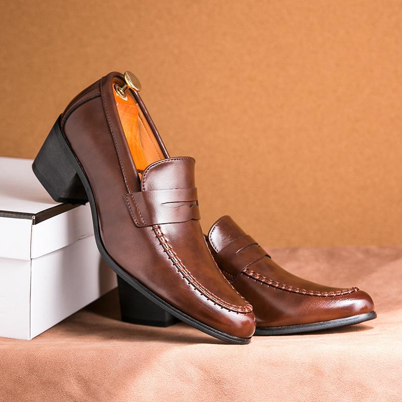 Scarpe in pelle Nuovi modelli Speciali classici retrò tacchi alti Europee e Americane banchetto d'affari Scarpe in pelle cubana