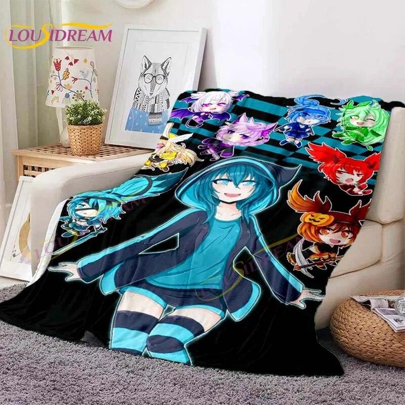 LoveUnholyc Decke RPG Decke Princess Connect Decke Spiel Anime Flanelldecke für Bett Sofa Reisen Weihnachtsdecke