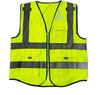Reflective Multi-Pocket Safety Vest with Logo Option - Fluorescent Construction Gear