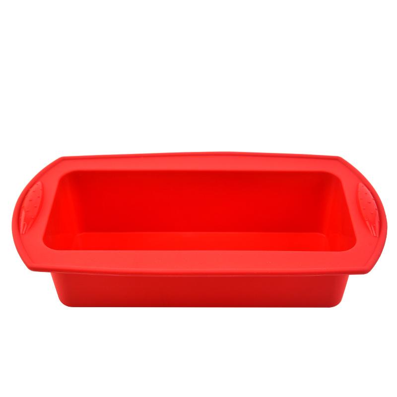 Polka Dot Silicone Cake Mold and Toast Pan for DIY Mousse and Baking красный