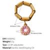 DIY pendant ring ring stainless steel gold-plated exaggerated multi-element pendant ring women