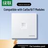 Single Port Network Wall Plate