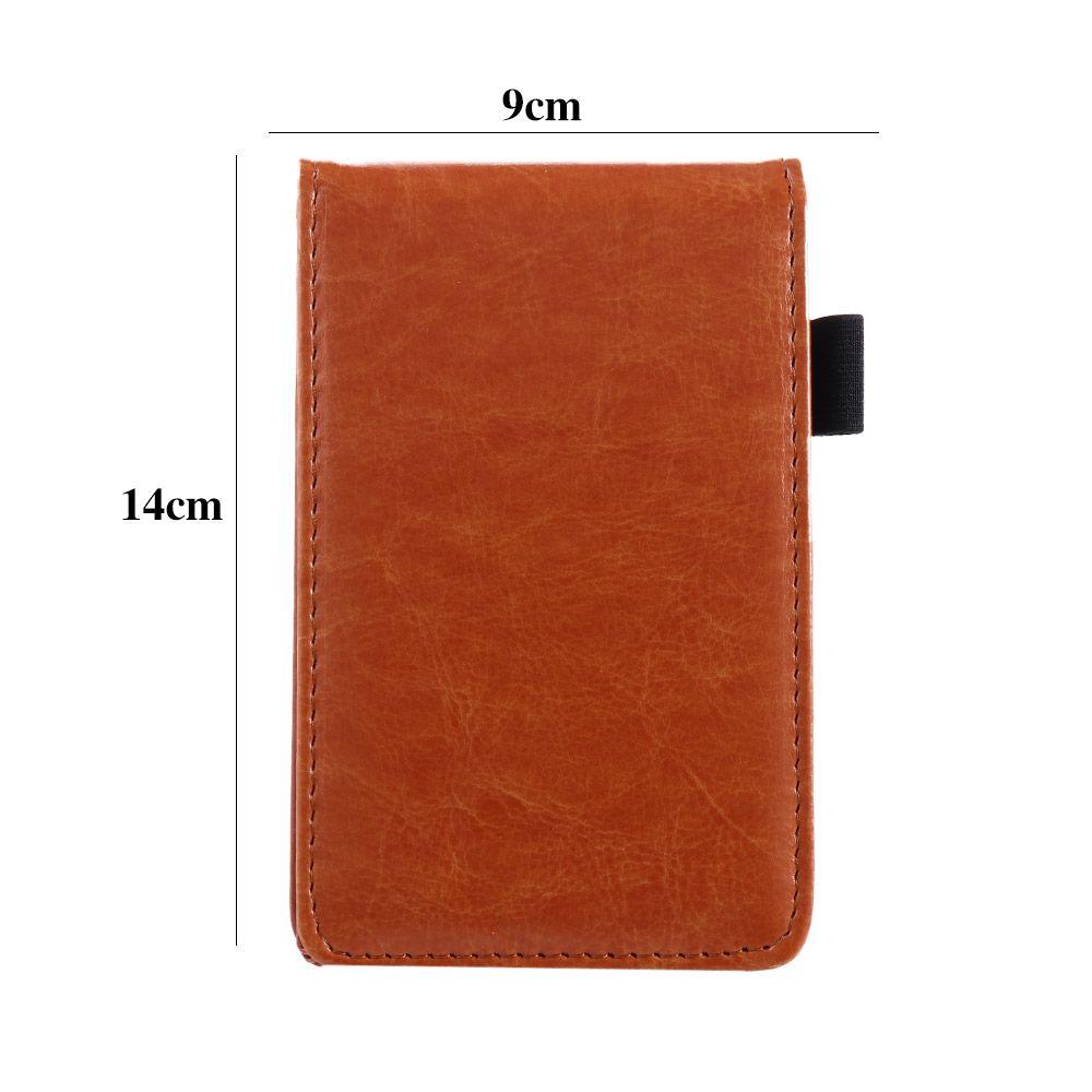 Office School Supplies Small Leather Cover Retro Diary Mini Notepad A7 Notebook Business Memos Pocket Planner