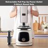 Electrical Power Outlet Home Kitchen Worktop Desk Pull PopUp Socket With USB Port Electrical