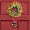 Artificial Wreath for Front Door Spring Decorative Floral Window Hanging Wreath Wall Home Decor for Seaason Decorating