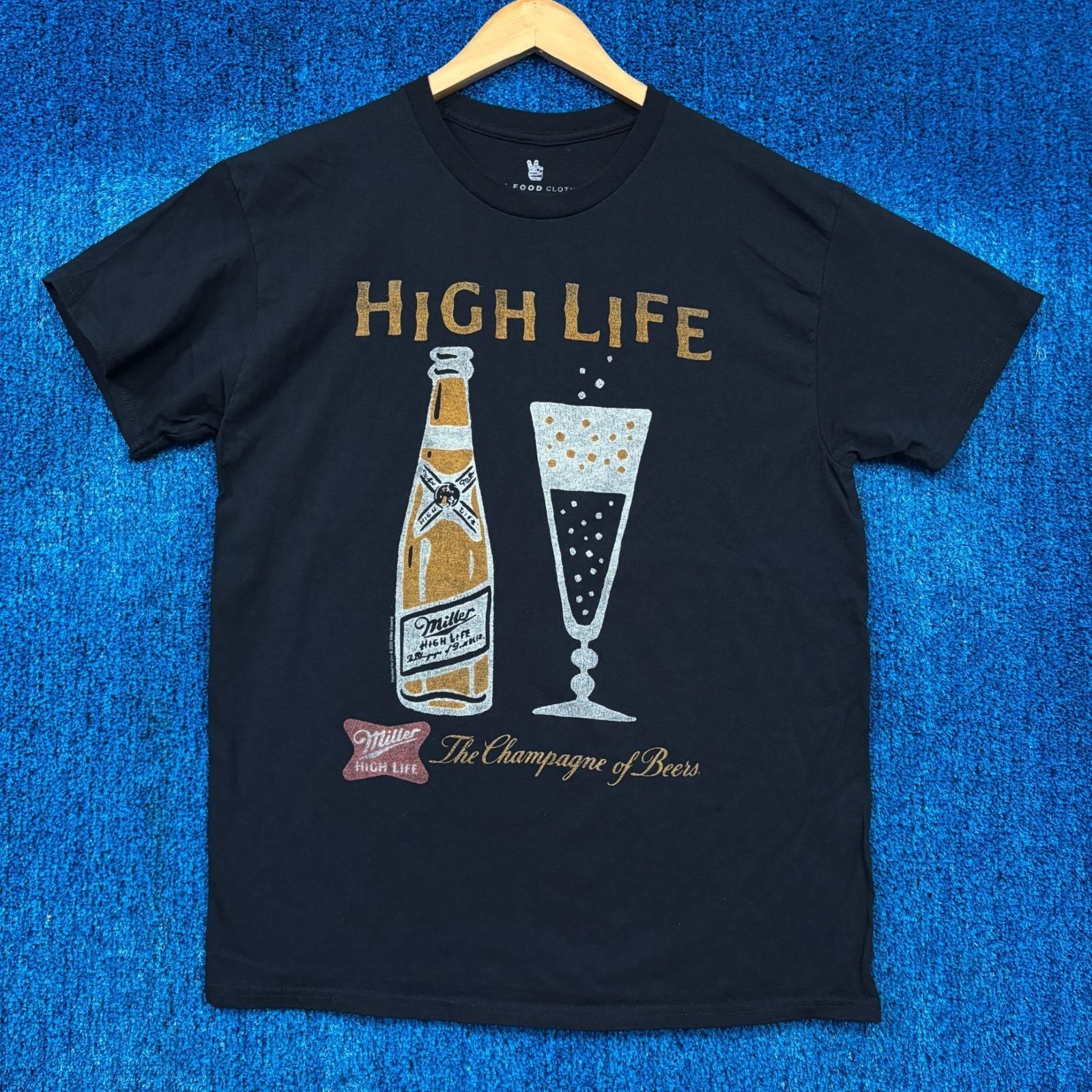Miller High Life the Champagne of Beers Classy Promo Tee M Unisex T-Shirt XL