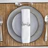 2/4/6Pcs Bismillah Napkin Rings Eid Mubarak Muslim Islamic Ramadan Kareem Alloy Napkin Buckle Wedding Dinner Table Decorations