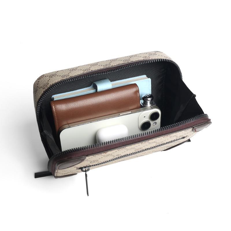 Arrival Mini Square Crossbody Bag: Casual & Stylish Shoulder Pouch with Japanese-Korean Prints for Men and Women