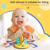 Montessori Baby Sensorikspielzeug Zugband Fingergreiftraining Lernbildungsspielzeug Silikon Push-Pull-Band Aktivitätsspielzeug