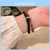 Handcrafted Ethnic Style Natural Stone Beaded Bracelet Unisex Geometric Design