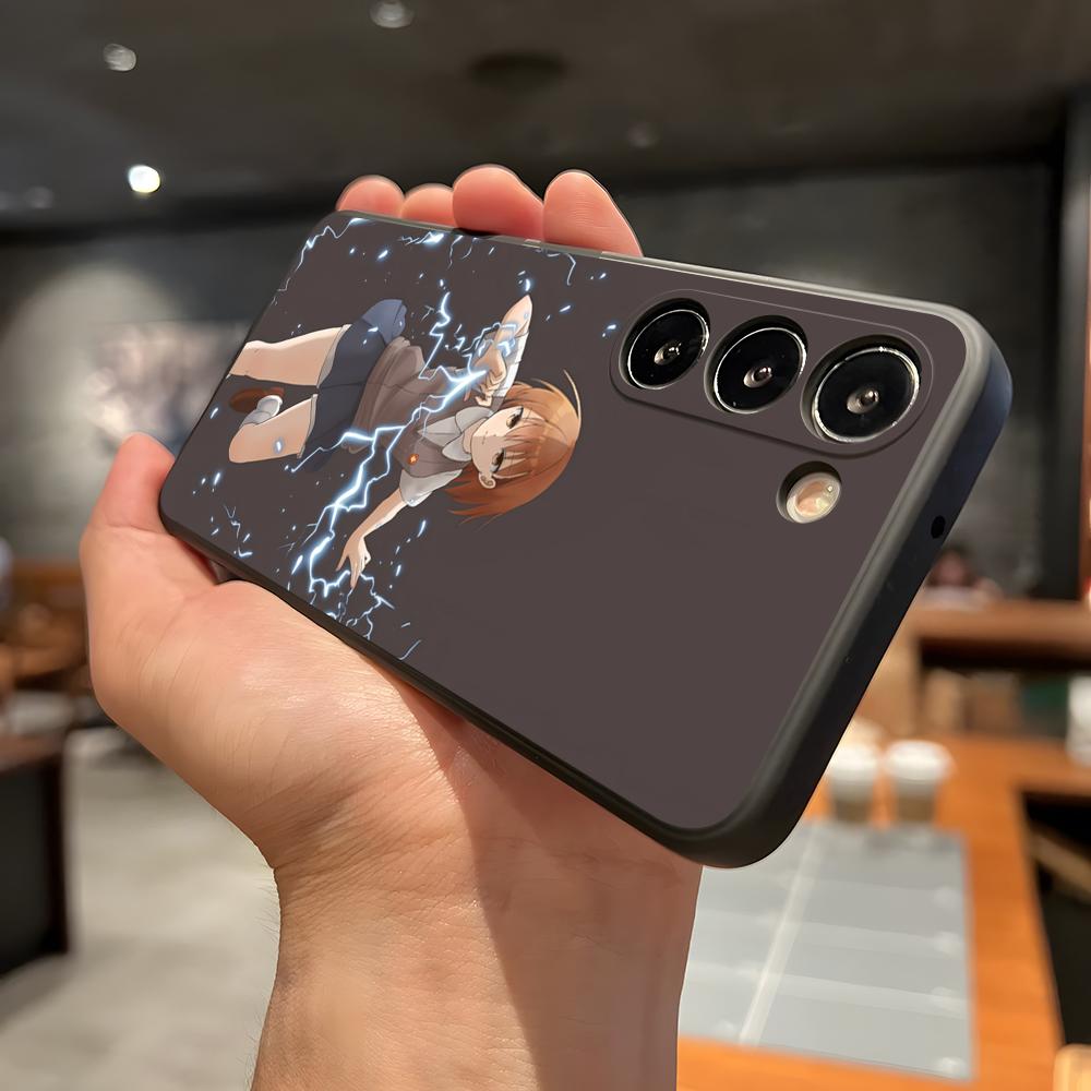 

Scientific Railgun Misaka Mikoto Phone Case For Samsung A56 A36 A26 A16 A15 A25 A35 A55 A14 A34 A24 A54 Black Soft Shell Samsung A12 4G