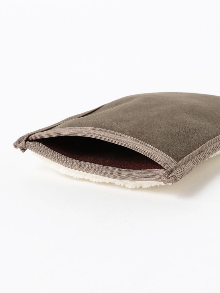 BEAMS F Silky Leather Polished Gloves 21650156231 BROWN R&D