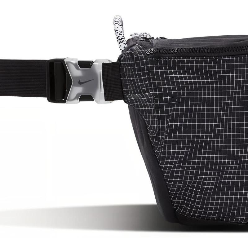 Nike Polyester Crossbody Bag, Sling Bag, Fanny Pack Regular Unisex Black Casual CV1411-010
