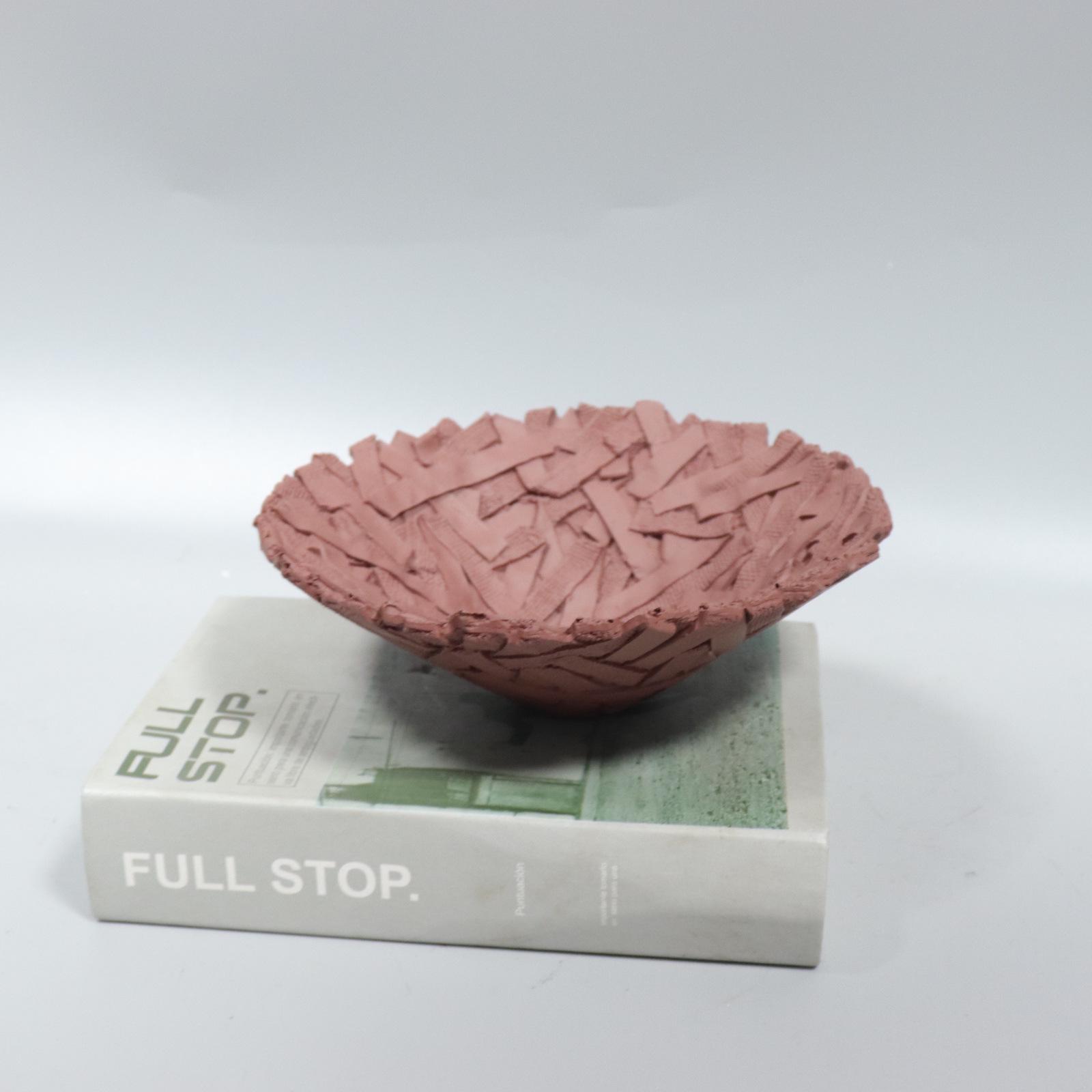 Bird s Nest Resin Fruit Bowl: Elegant Home & Office Decoration Tray 20x20x7cm