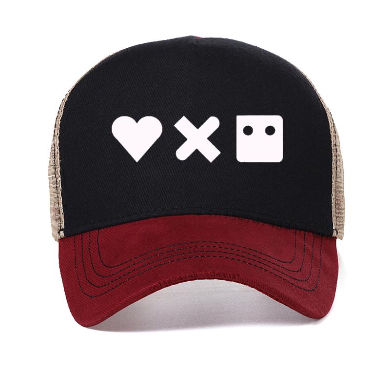 

Love Death Robots Men Baseball Cap Hot Sale New Hip hop hats For Men Cotton Dad Hat summer Mesh Breathable Trucker hat Adjustable