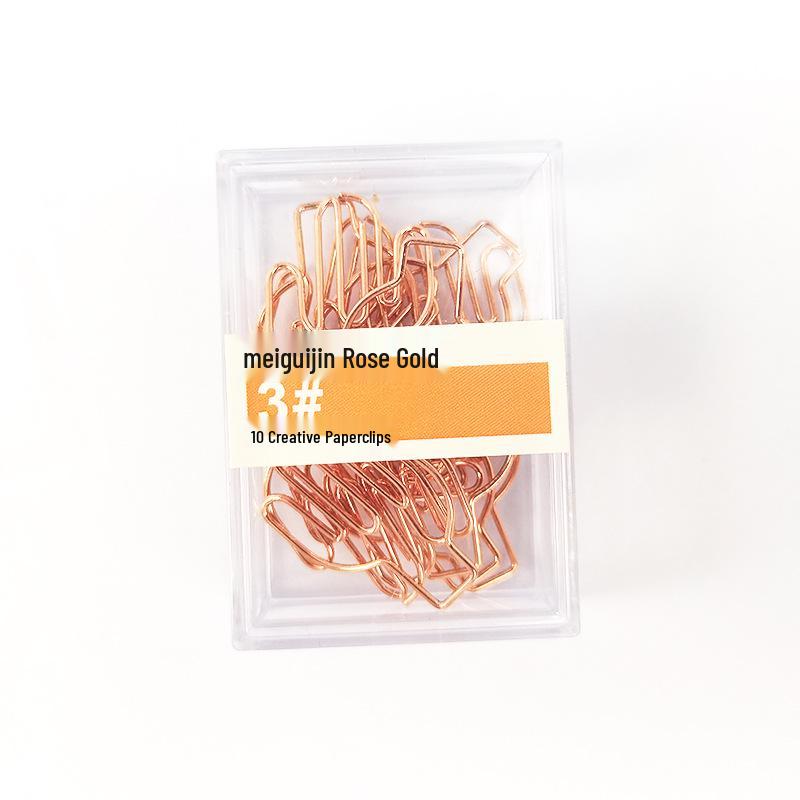 Electroplated Cactus Bookmarks: Creative, Irregular, Cute Cartoon Paperclips