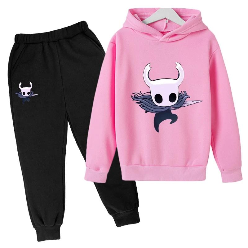 Children Fashion New Popular Hot Game Hollow Knight Kids Hoodies Personality Anime Hoodie Harajuku Sweatshirts Boy Sets