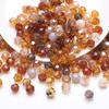 32 Colorful Crystal Glass Football Beads for DIY Jewelry and Phone Chains