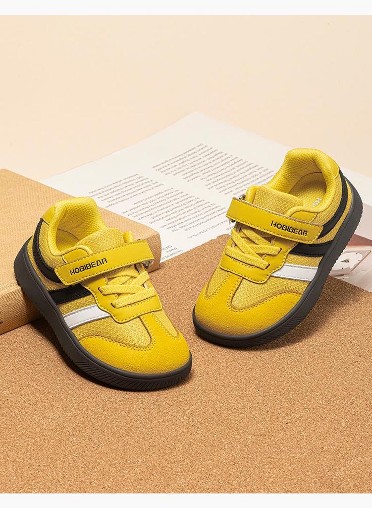 HOBIBEAR Kids Unisex Wide Toe Retro Velcro Casual Running Shoes