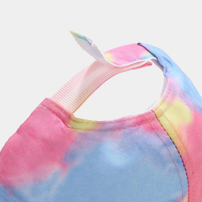 New Fashion Colorful Tie-Dye Baseball Cap Spring Men'S And Women'S Trend Lovers Hat Outdoor Sports Adjustable Sun Graffiti Bones