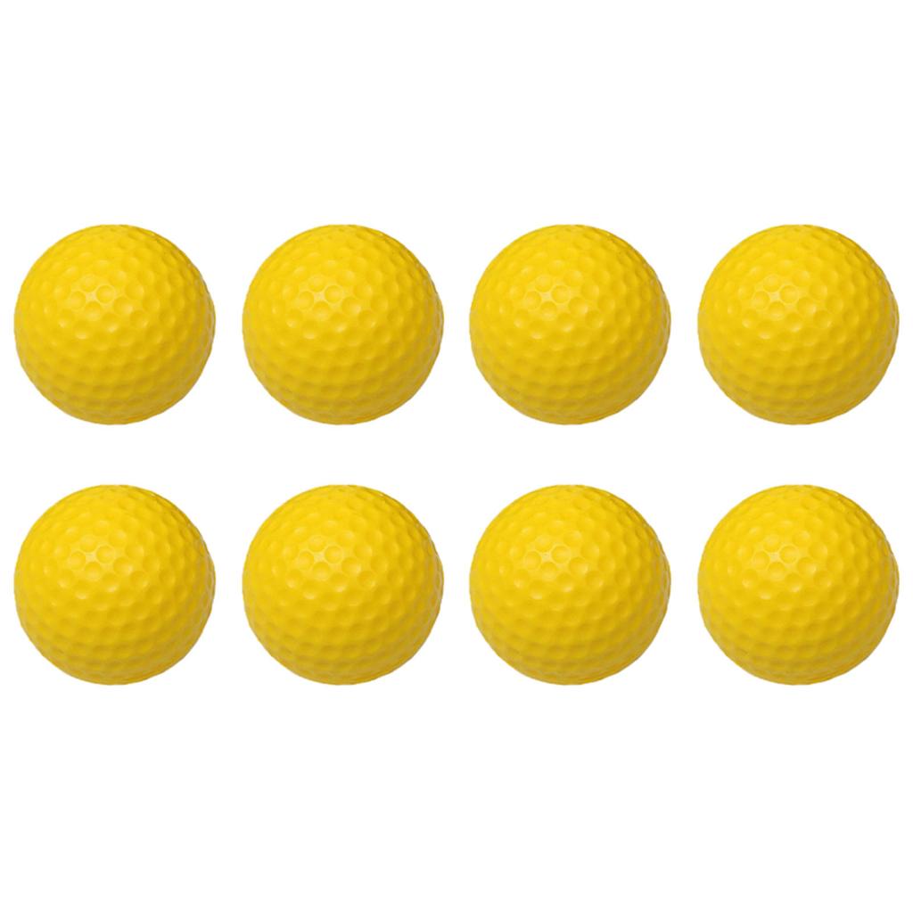 42,6 mm Golfball PU Weicher Monolayer Golf Trainingsball für Indoor-Übung Zubehör Gelb 20 Stück