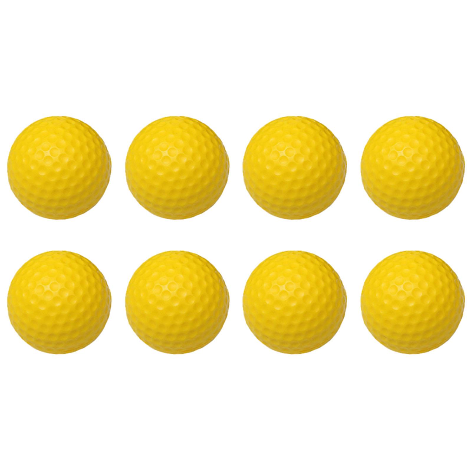 

Мяч для гольфа 42,6 мм, мягкий однослойный PU, тренировочный мяч для гольфа в помещении, аксессуар, желтый, 20 шт.