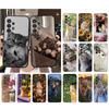 Phone Case For Samsung A17 A55 A16 A56 A35 A15 A53 A54 A33 A34 A25 A05S A52 A52S A07 A26 A06 Flower Cats