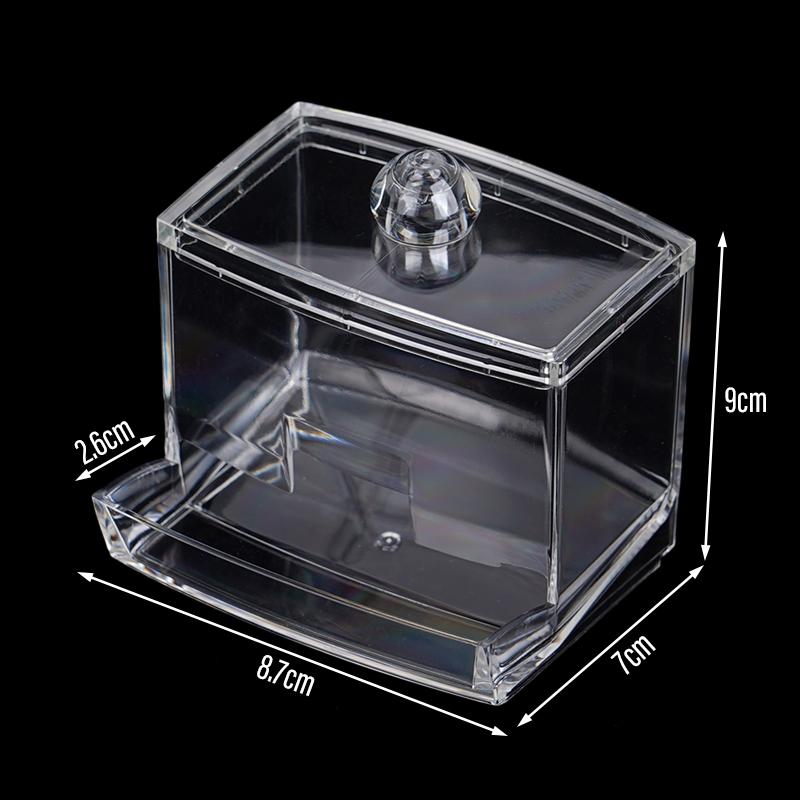 1pc Clear Acrylic Birds Feeder Box Automatic Feeder Anti-turnover Food Dispenser Container Small Pet Birds Supplies