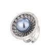 Jewelry Copper Bottom Pearl Plated Vintage Round Set Female 14Mm