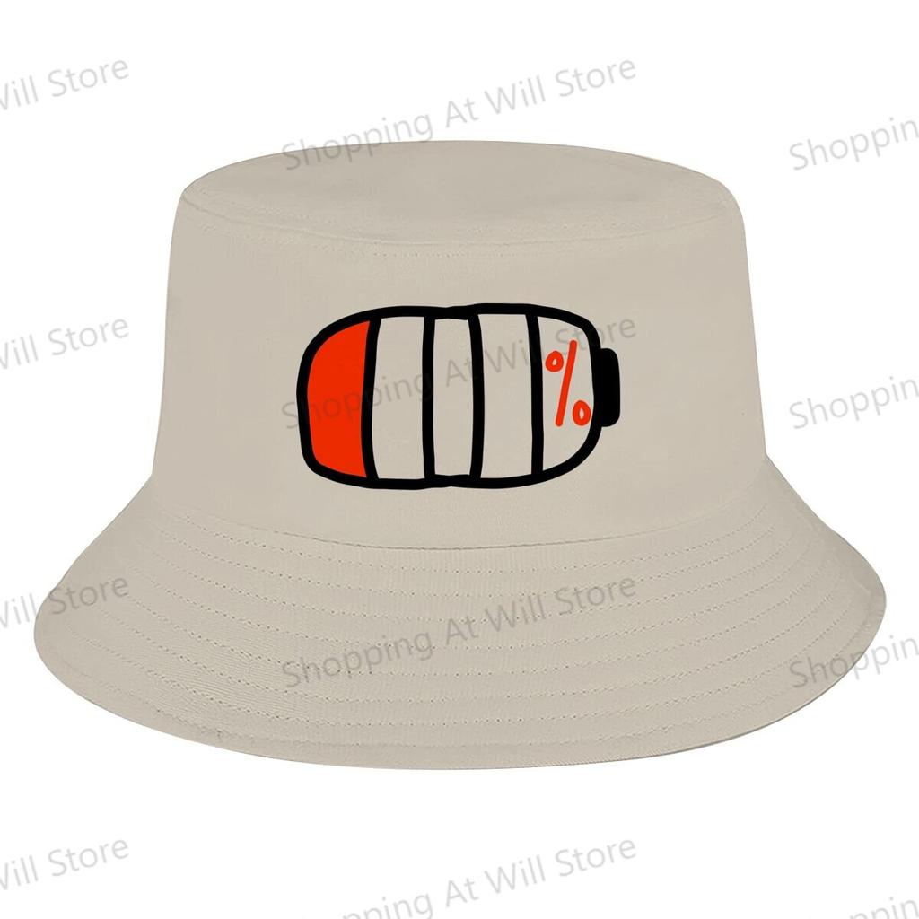 D Printing Low battery Mens and Womens Fisherman Hat  Beach  Hat Birthday gift