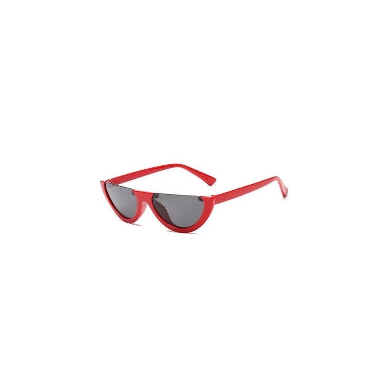 Fashion Semiframe Sunglasses With Uv Protection For Outdoor Activities And Stylish Wear