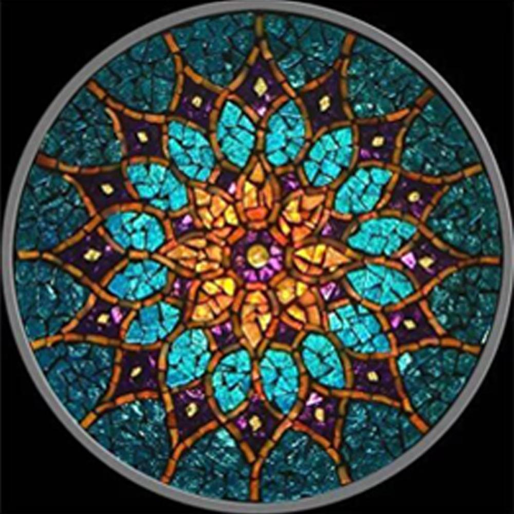 Round Diamond 5D Diamond Painting Mandala Kaleidoscope Full Diamond Embroidered Mosaic Home Decoration Christmas Gift