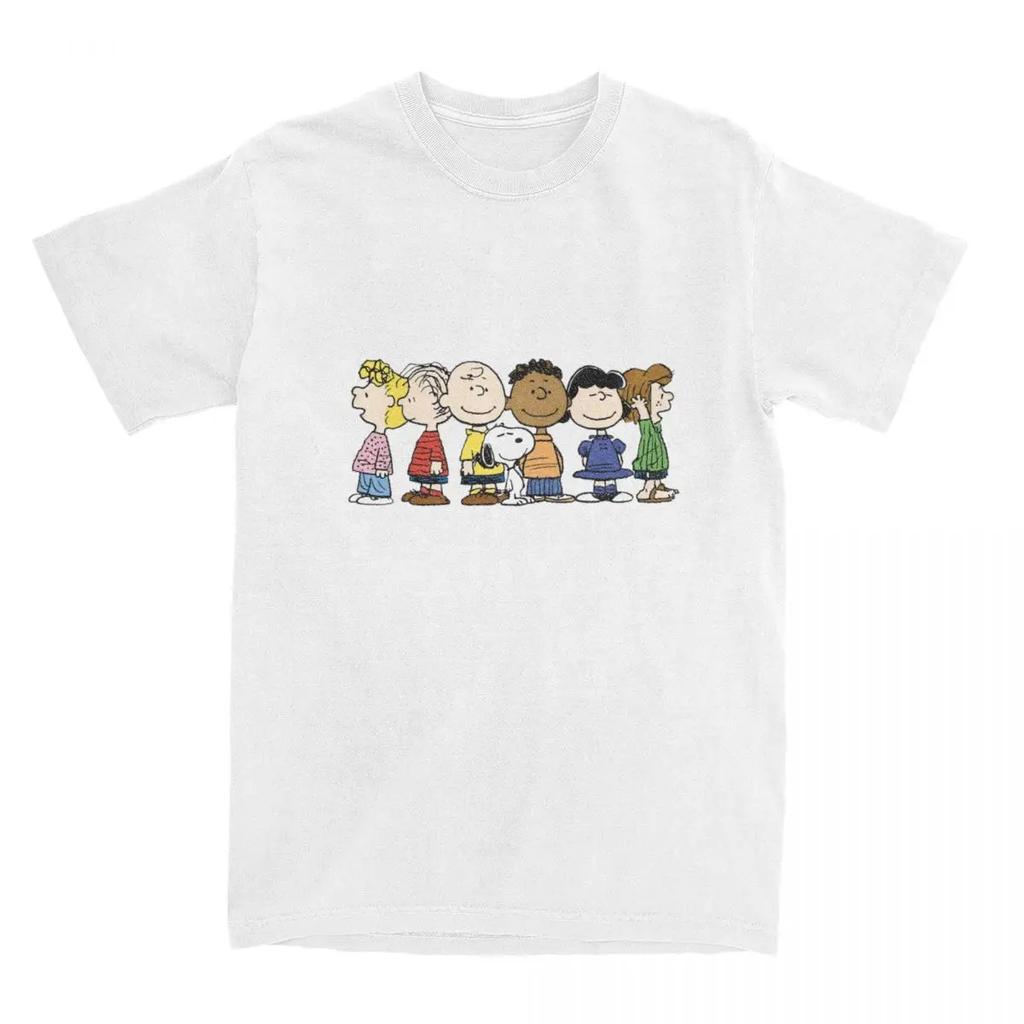 Grappige Snoopy Slaap Peanuts T-shirts Heren Dames 100% Katoen T-shirts Shirt Grote Maten Tops