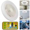 Ceiling Fan with Light Dimmable LED Ceiling Lamp with Remote Control Flush Mount Ceiling Fan 3 Wind Speed Dimmable for Bedroom