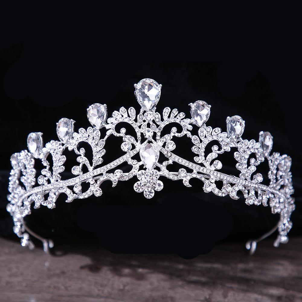 

DIEZI Розкішна кришталева корона-тіара для жінок, дівчат, весільна, елегантна, з кристалами, кольору міді, аксесуари для волосся, циркон