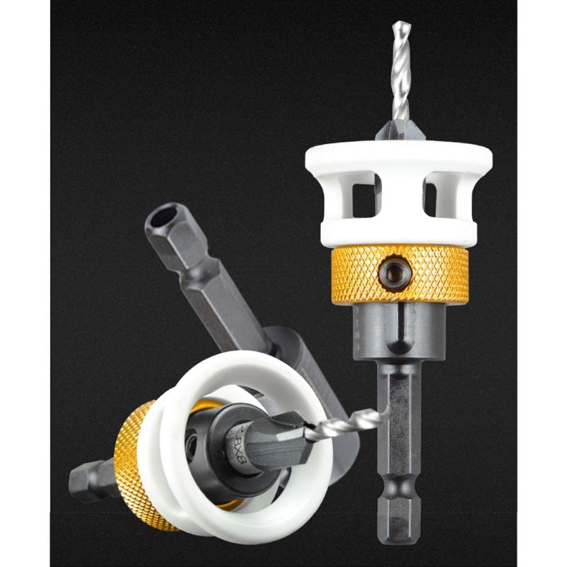 6pcs Woodworking Countersink Drill Bits Set with Hexagonal Shank Simple To Operate for Accurate & Controlled Drilling