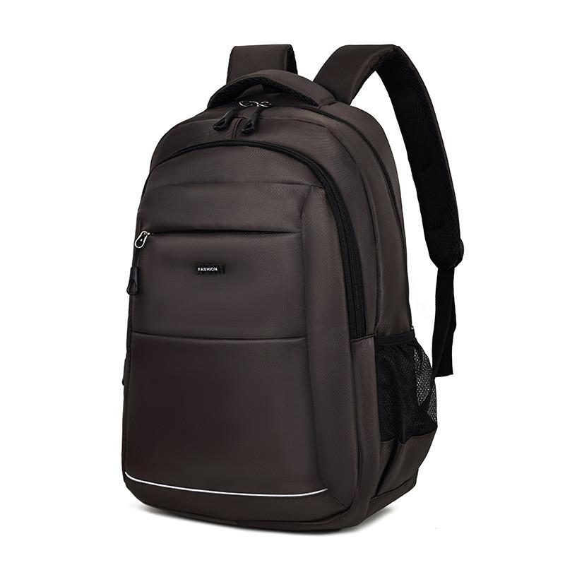 Oxford Cloth Large Capacity Business Travel Backpack With White Line With Multiple Pockets Design For Commuters