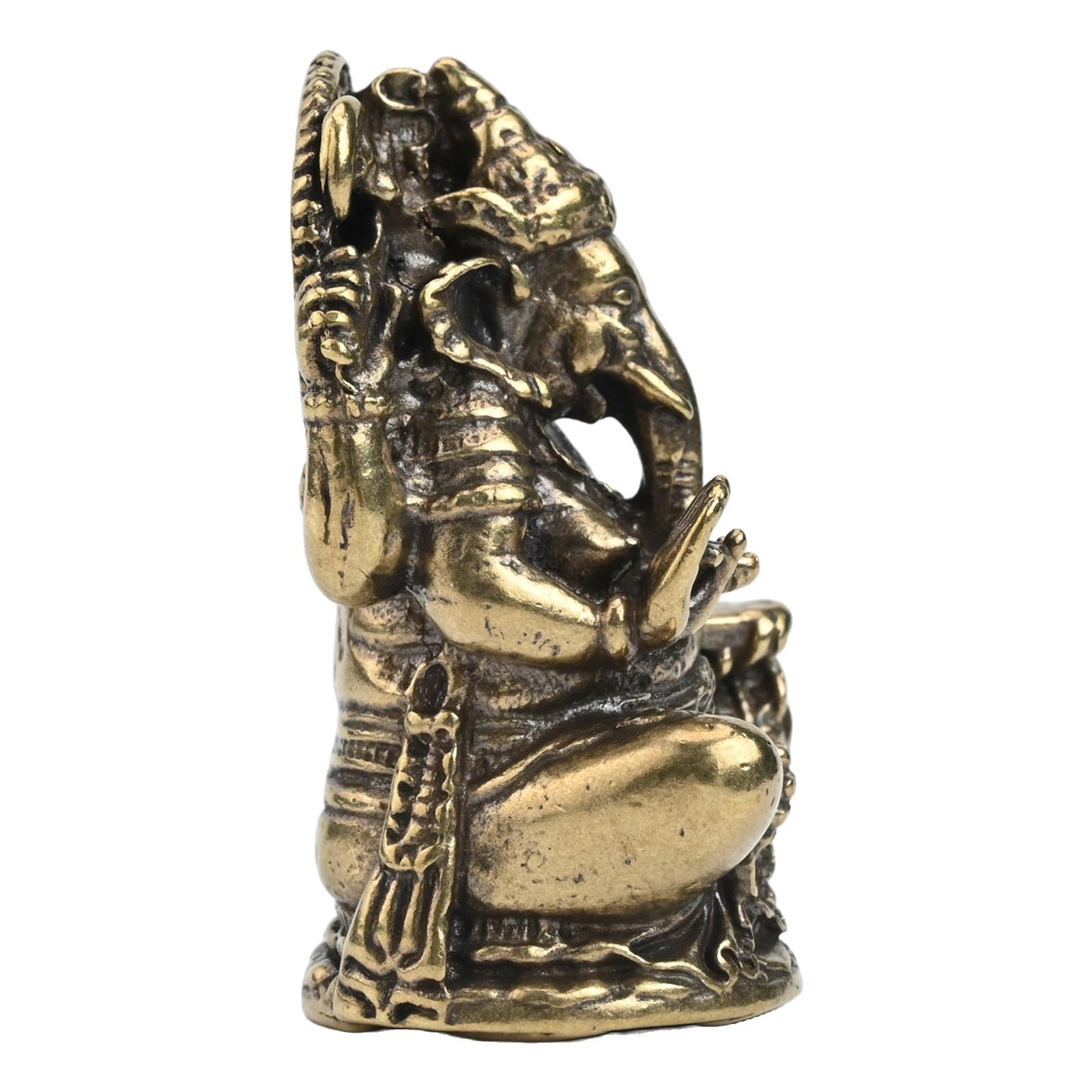 

Solid Brass Thai Elephant God Ornament Intricate Design for Home and Office Decor Symbol of Prosperity and Good Fortune China Mainland