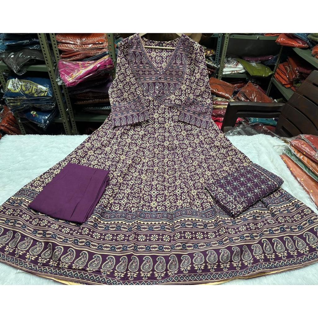 Women Anarkali Salwar Kameez Indian Bollywood Ethnic Kurti Pant Dupatta Set