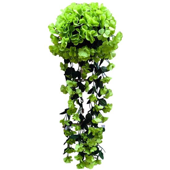 Artificial Hanging Violets Faux Violets with Flowers for Home Wall Vines Realistic Fake Window Box