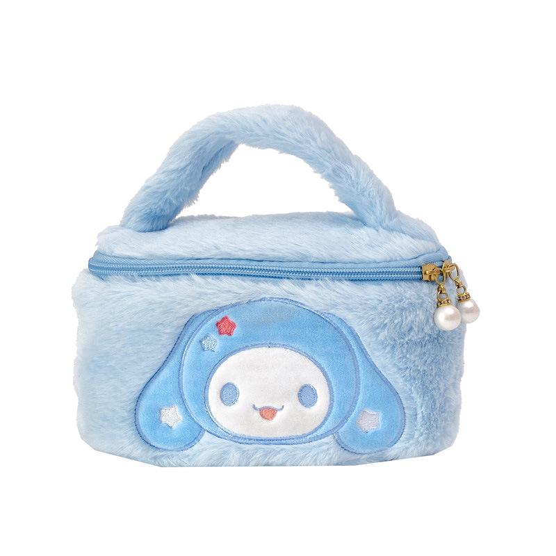 Cute Plush Handbag Portable Makeup Storage Bag Versatile Cosmetic Pouch Kawaii Gift For Girls